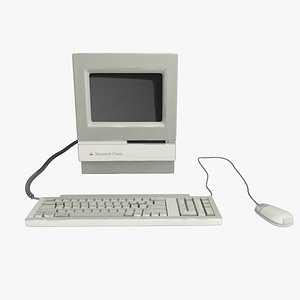 Computer Macintosh Classic 3D model