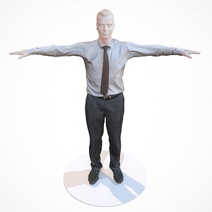 3d model business costume outfit male