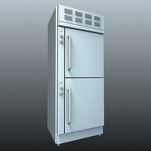 refrigerator commercial fridge kitchen 3d model
