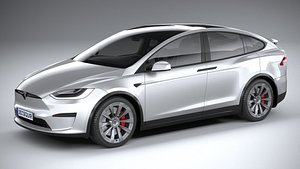 3D model Tesla Model X 2021