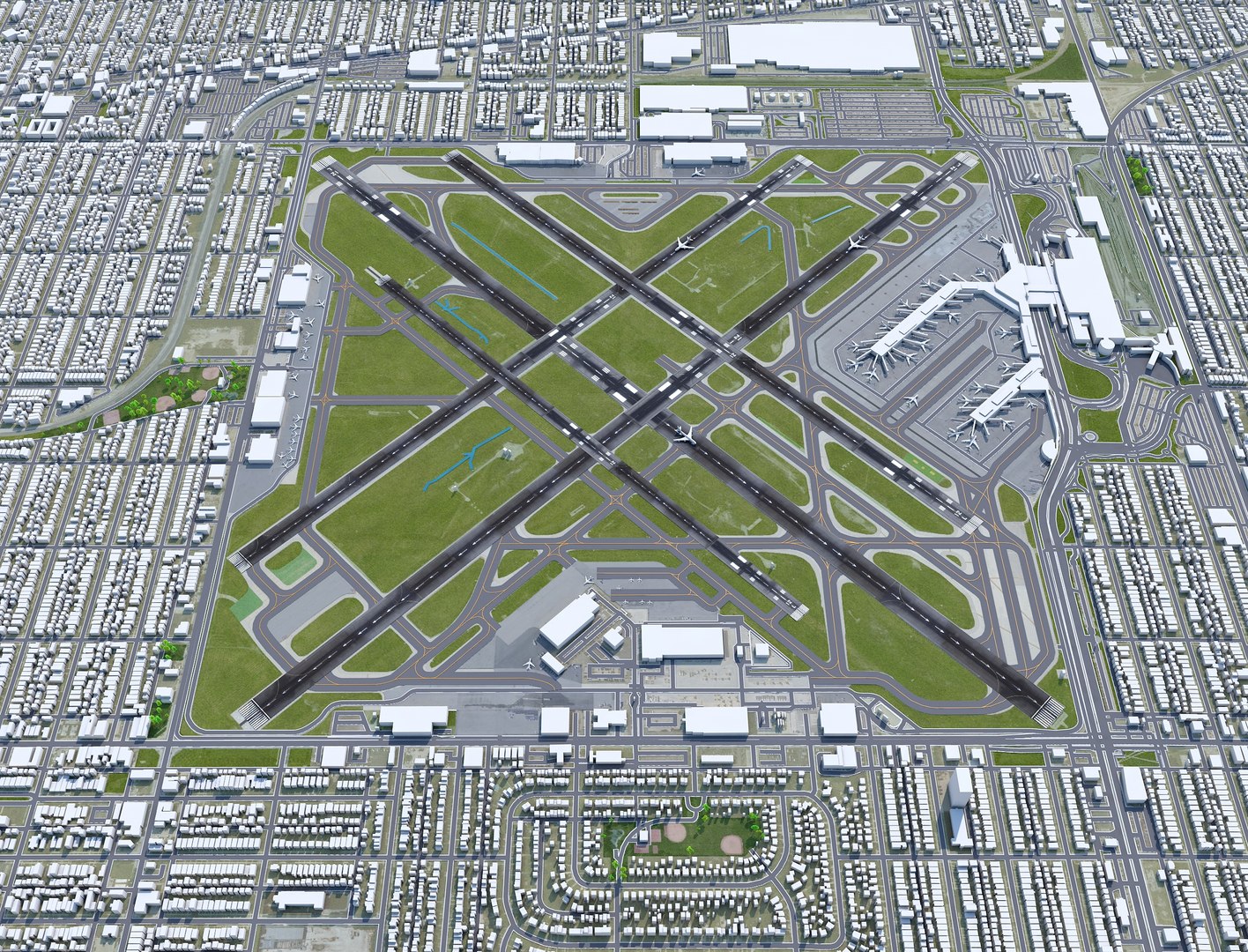 Chicago Midway Airport Model TurboSquid 2051781   1 