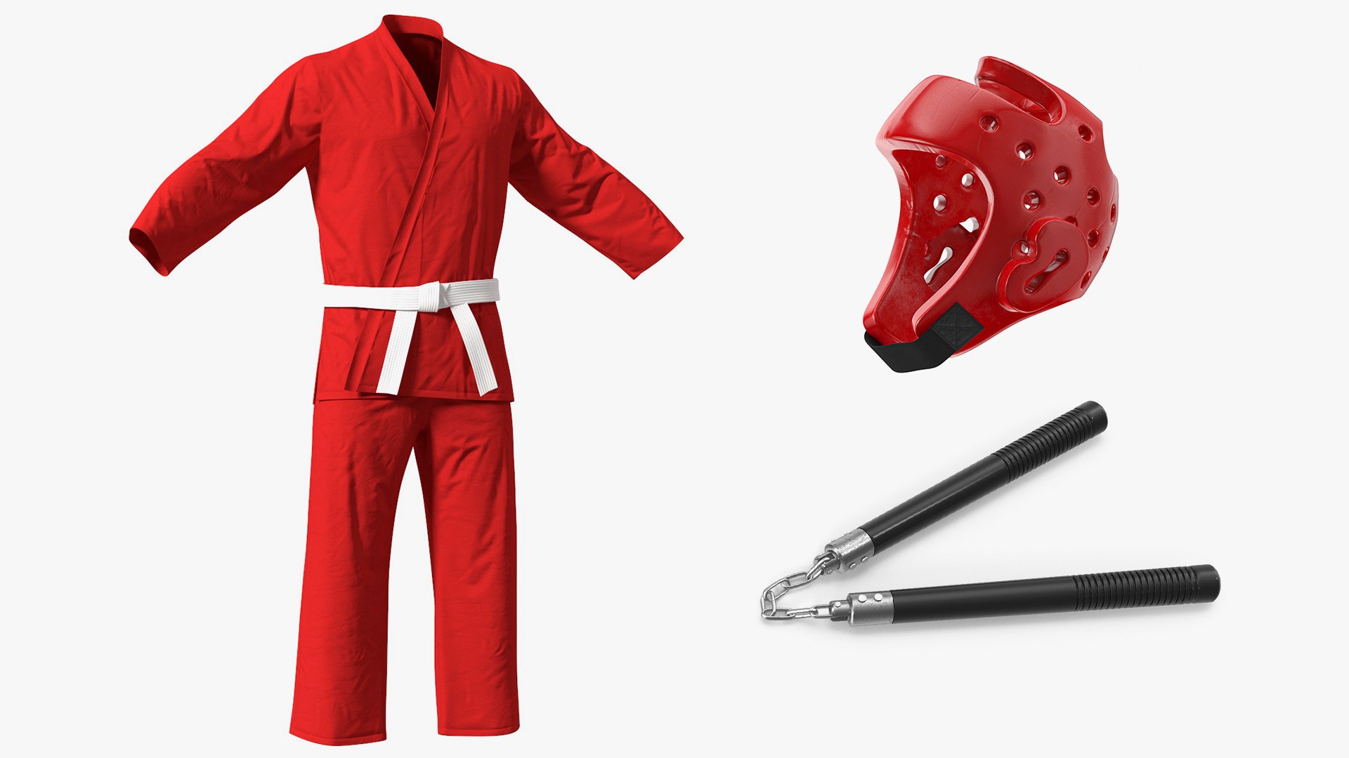 3D Karate Training Clothes Collection 2 Model - TurboSquid 2139312