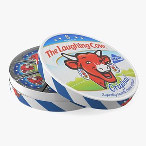 3D Laughing Cow Creamy Cheese Triangles Package