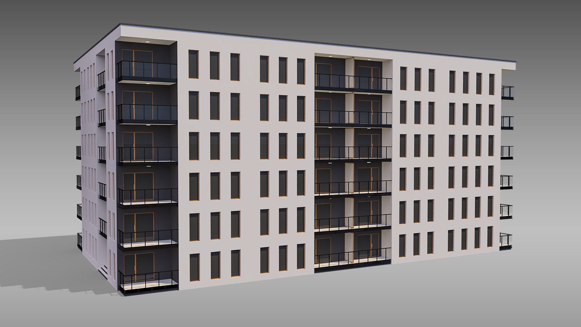 3D model apartment building - TurboSquid 1712118