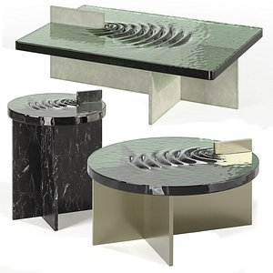 Coffee and side tables Madonna del Monte 3D model