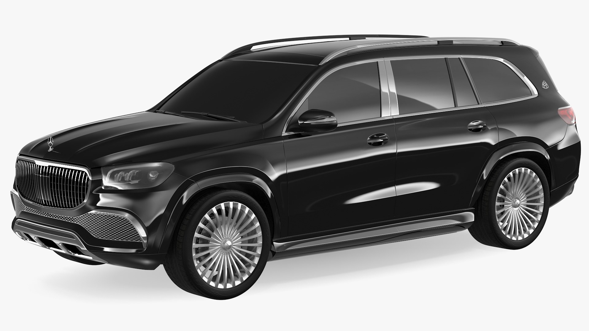 Maybach GLS SUV Simple Interior 3D model preview