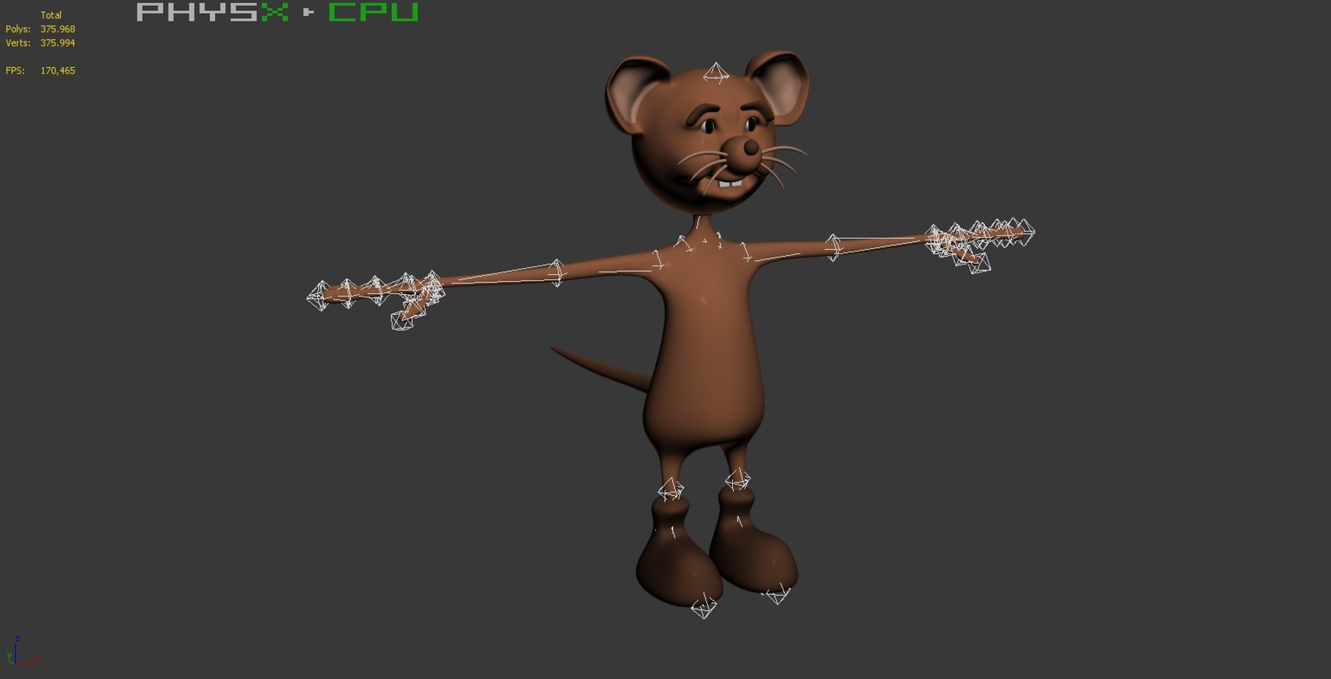 Cartoon Mouse Rigged Max