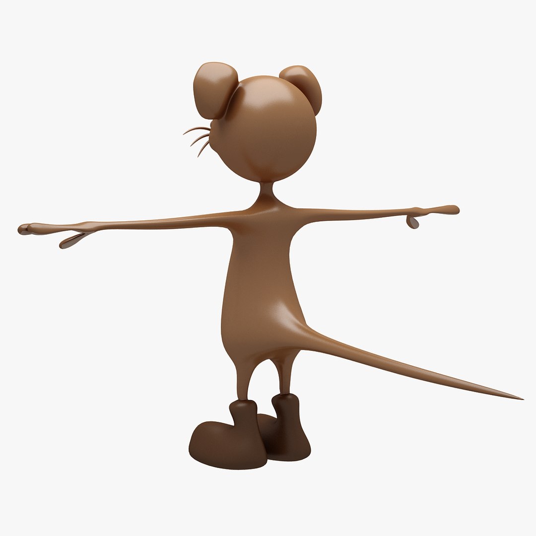 Cartoon Mouse Rigged Max