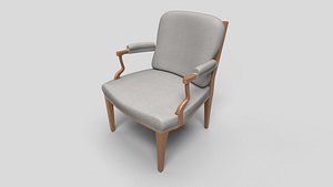 Chair Wooden N5 3D model