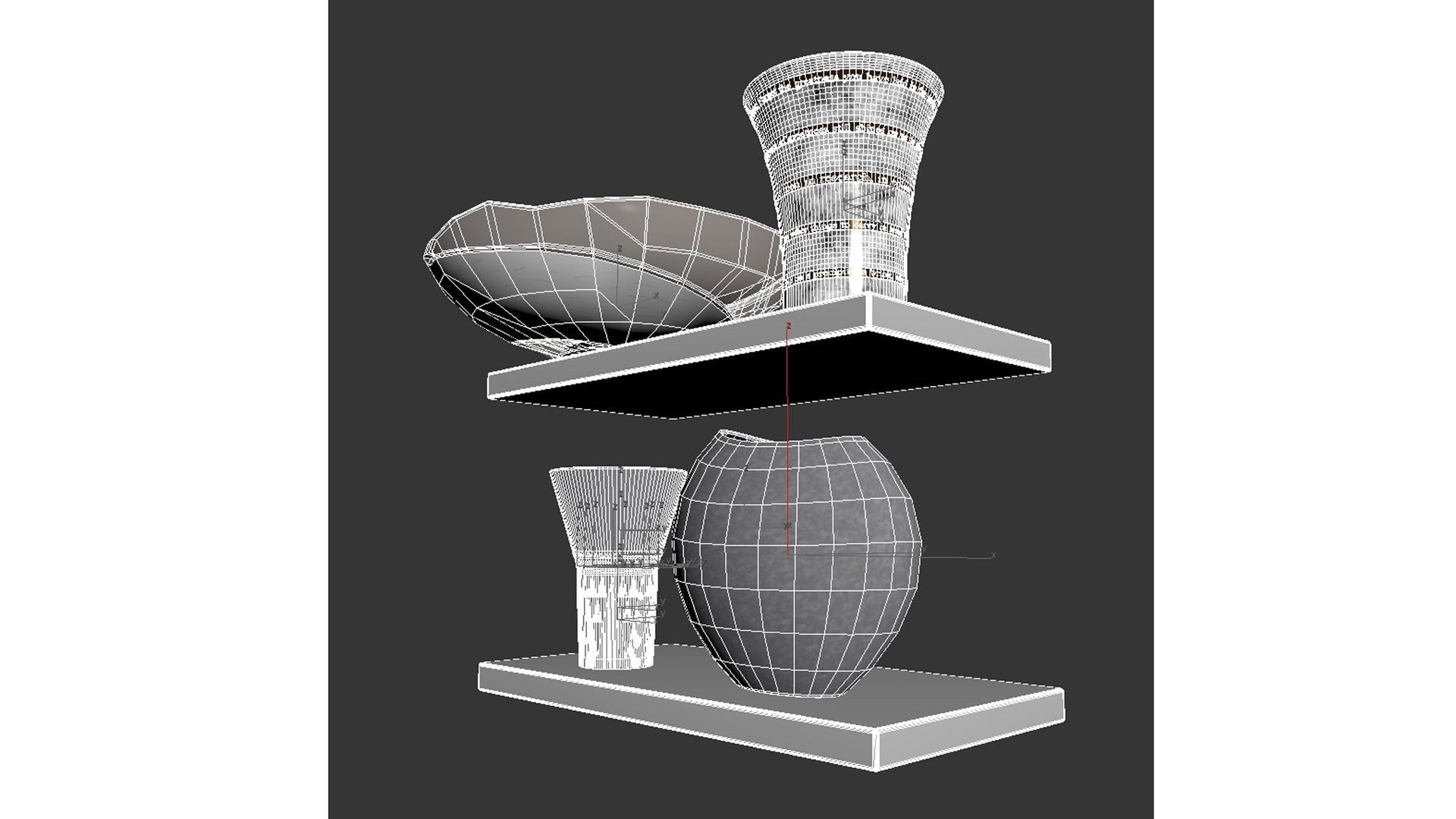 Decor Set Vases Model - TurboSquid 2261485