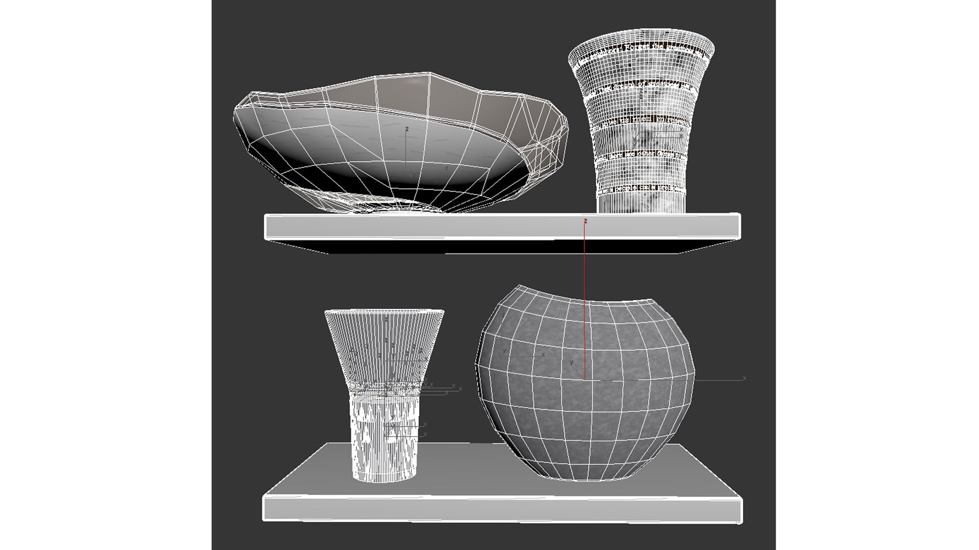 Decor Set Vases Model - TurboSquid 2261485