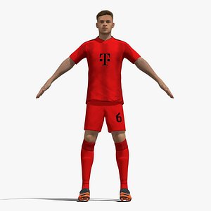 3D T-Pose Rigged Joshua Kimmich Bayern Munich 24-25 model