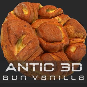FREE Vanilla Bun 3d Model
