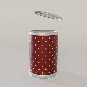 Metal kitchen jar for food
