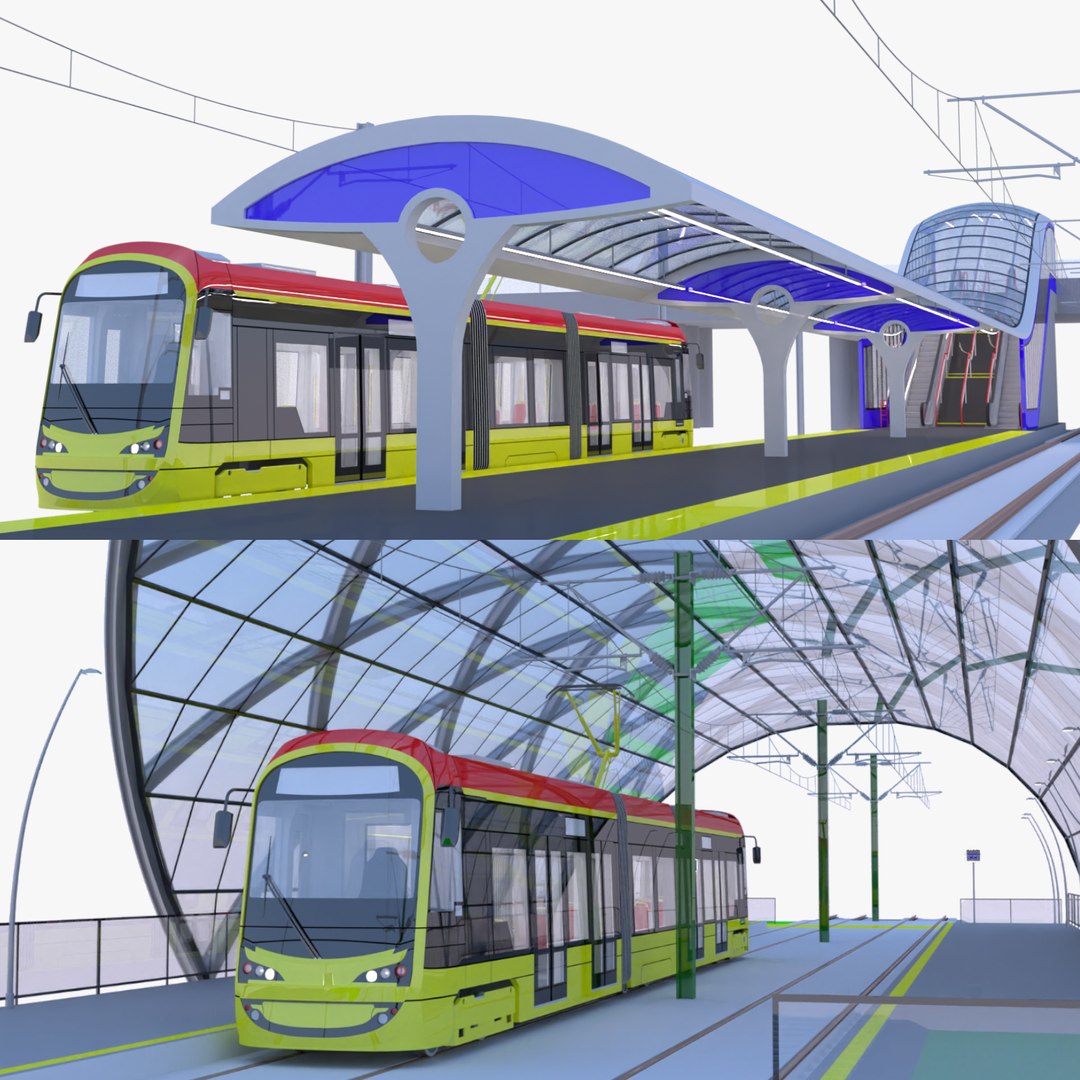 Warsaw Tram Stops 3D Model - TurboSquid 2313916