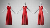 Dress 55 Alabama Crimson With Design