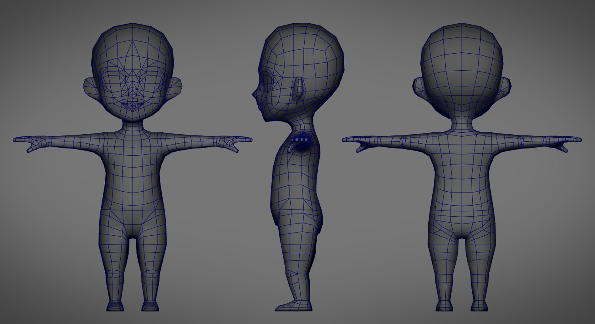Ma Base Male Character Rigged