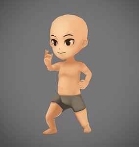 Low Poly Base Male Character Rigged