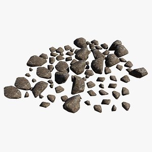 Scattered Rocks V3 3D
