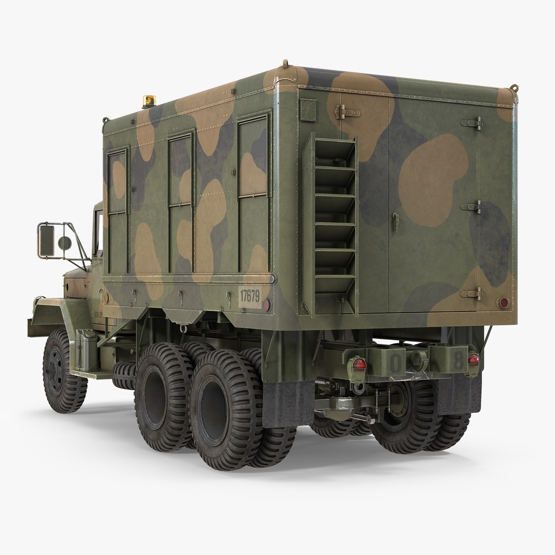 US Truck M109 Shop Van 3D Model 3D model preview