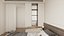 Dormitorio contemporáneo de lujo con luz natural suave