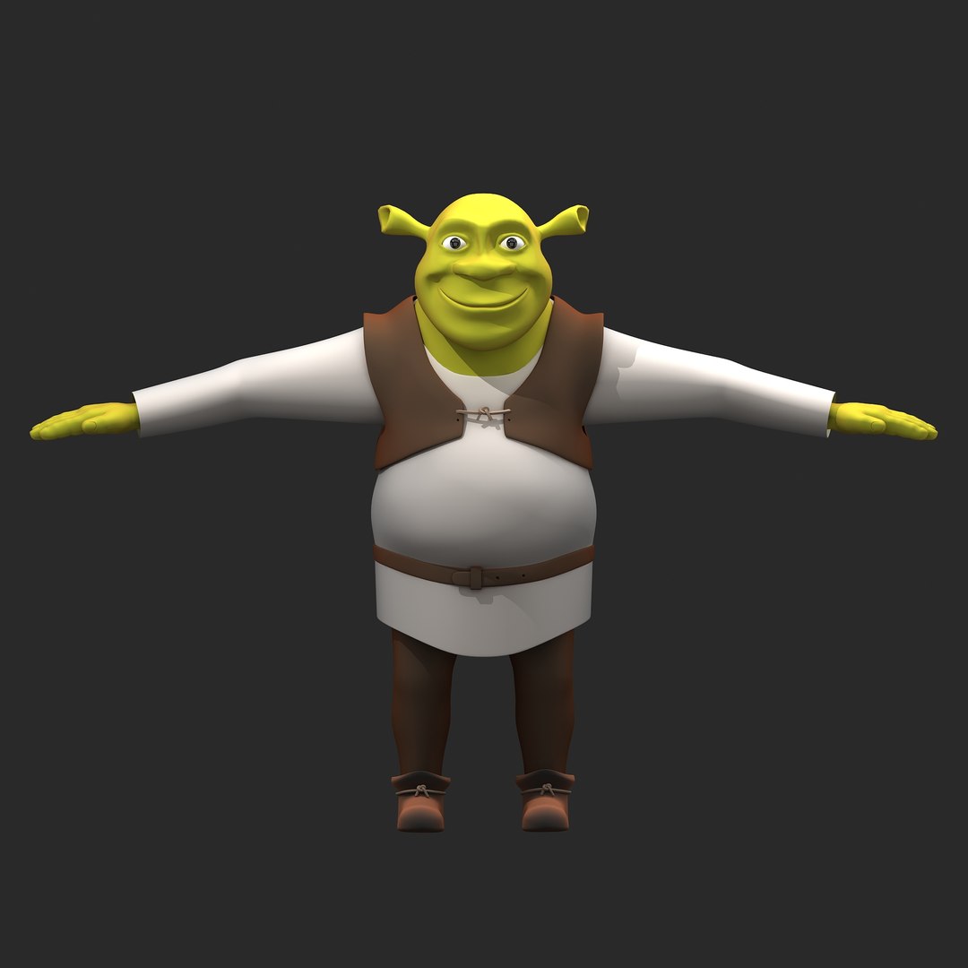 Shrek T pose | Metal Print