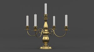 Metal Candle Holder 3D model