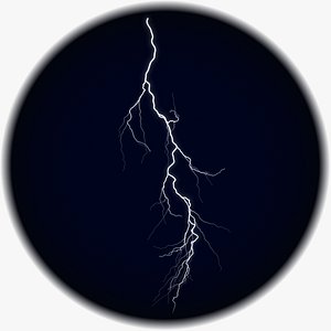 3D Realistic Cloud to Air Lightning - CA-15
