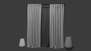3D Curtain for Apartment model