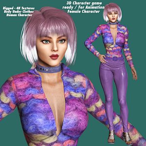 AAA 3D REALISTIC GIRL CHARACTER - SHARON