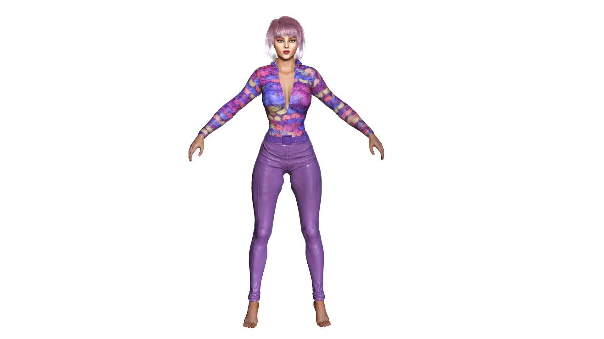 AAA 3D REALISTIC GIRL CHARACTER - SHARON 3D model - TurboSquid 2046365