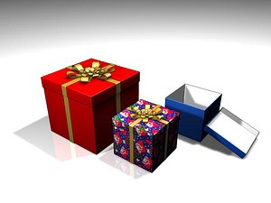 gift box present 3d 3ds