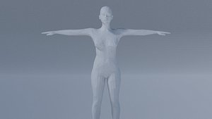 rigged woman 3D model