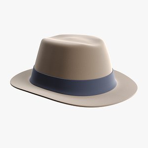 3d model men s hat