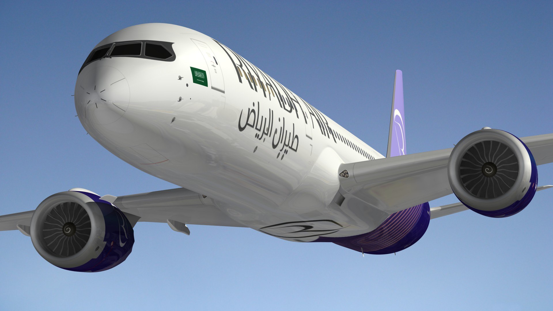 B789 Riyadh Second Livery 3D - TurboSquid 2195941