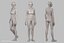athlete character female 3D