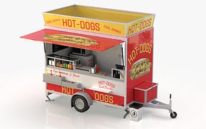 Hot dog Stand 3D