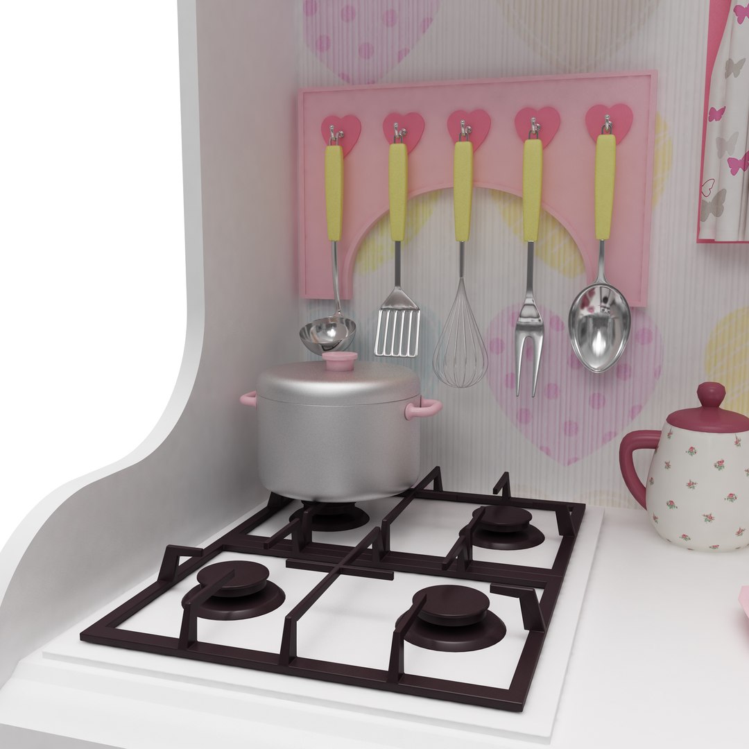 3D Kids Kitchen Model TurboSquid 1547951   6 