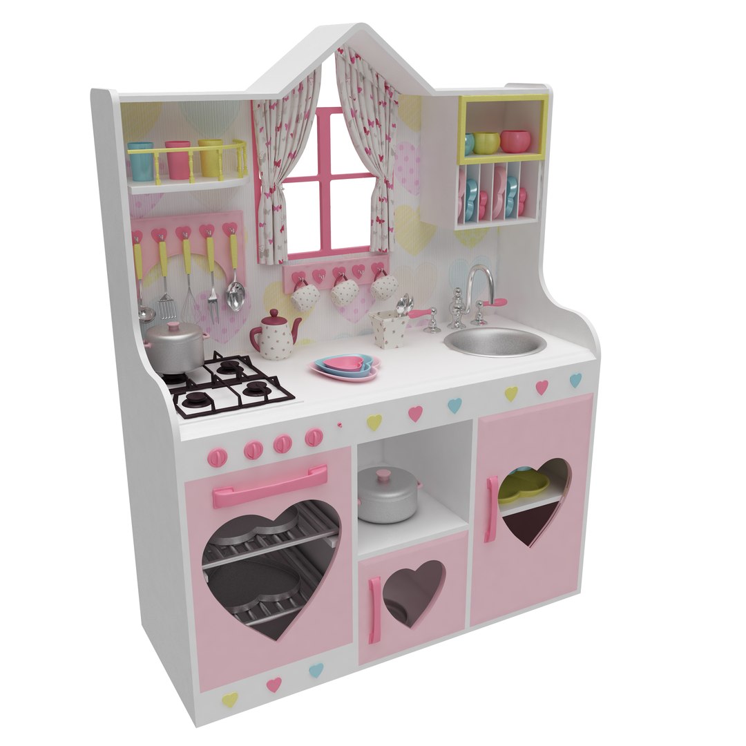 3D Kids Kitchen Model TurboSquid 1547951   Kapal2 