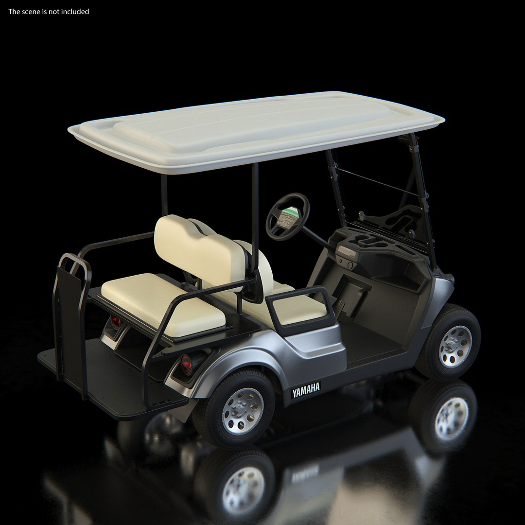Yamaha The Drive2 PTV 2020 Golf Car 3D model preview