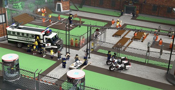 Lego big scene prisoners 3D model - TurboSquid 1331339