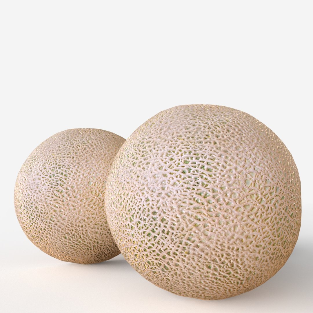 3D cantaloupe fruit https://p.turbosquid.com/ts-thumb/xQ/WmiGc0/7wwru7SH/image4/jpg/1586805943/1920x1080/fit_q87/22727c024760944b883abb3e94b3c05bc8de6d7b/image4.jpg
