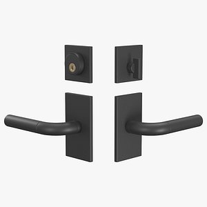 Tumalo Black Square Deadbolt