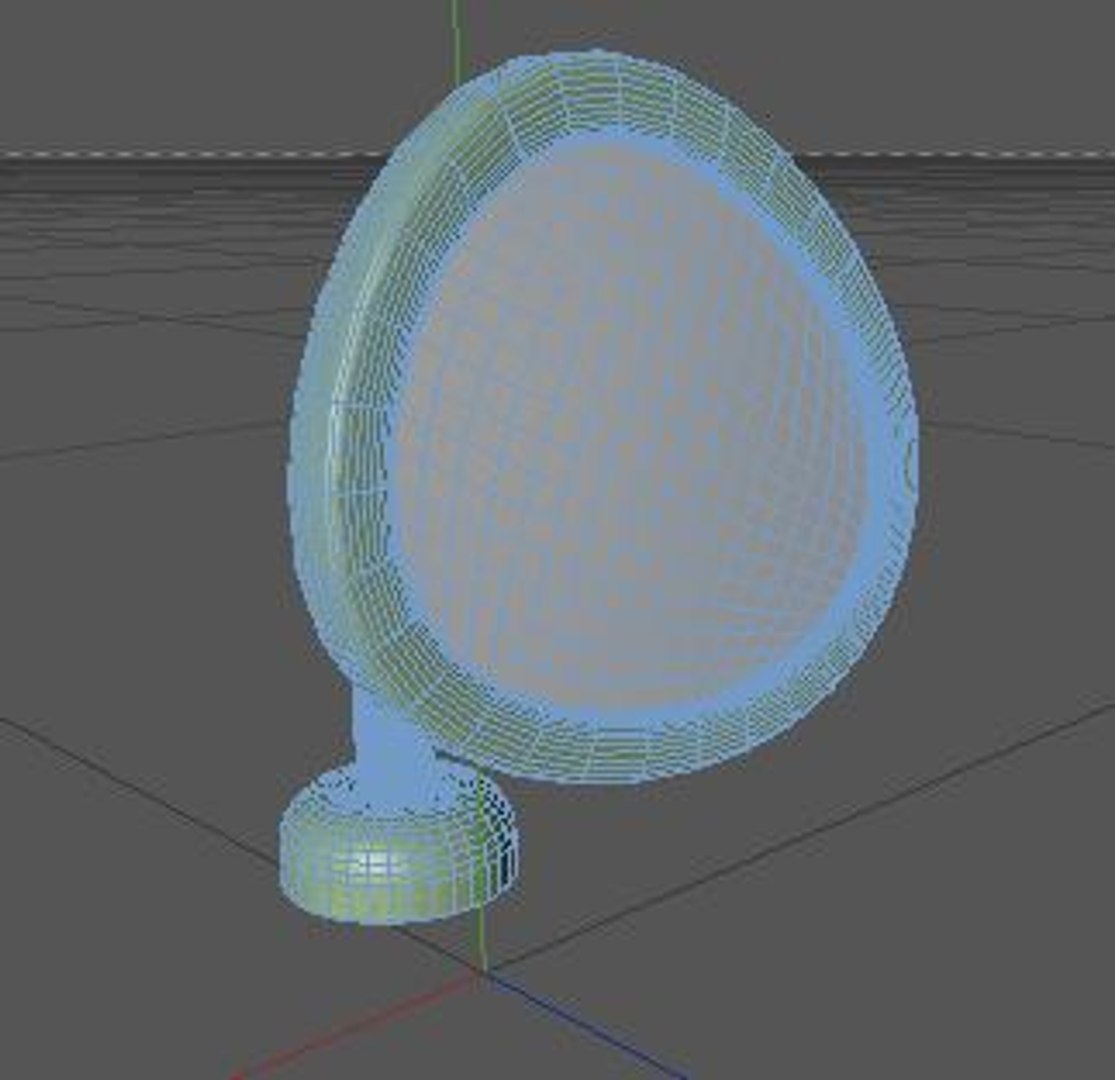 Vintage Wing Mirror 3d Model