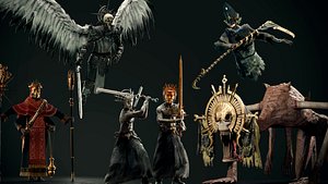 3D Religious Cultist Undead Monster Collection