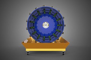 3D ROTARY HYDROPONICS RADIAL SPIN GARDENING PLANT FARM SYSTEM WHEEL model