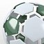 Soccerball split D green