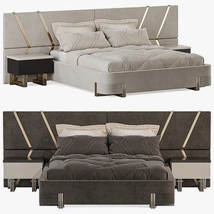 Bed Pierro by Zebrano Mobilya 3D model