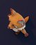Modelo 3D animado de zorro de dibujos animados