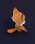 Modelo 3D animado de zorro de dibujos animados